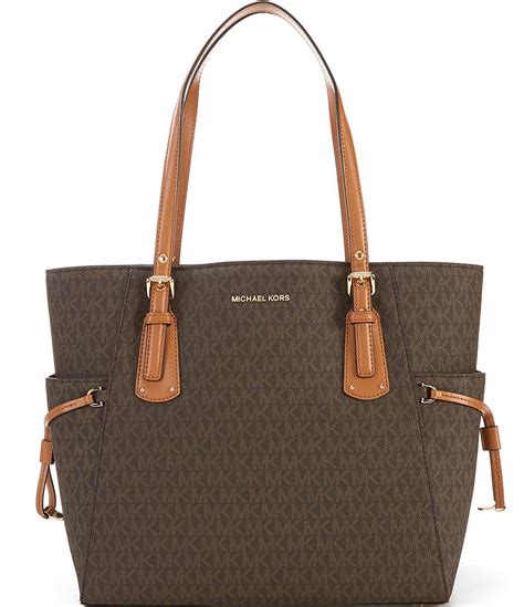 michael kors voyager signature tote|michael kors voyager tote merlot.